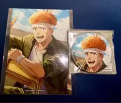 WINDBREAKER コミケ 柘浦 缶バッジ・ブロマイド2点セット