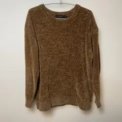 RAGEBLUE ブラウン クルーネックセーター M