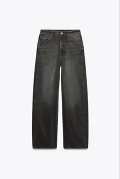ZARA リラックスオーバーサイズミッドライズデニムパンツ　EU36(9号)