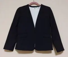 グリーンレーベルリラクシング　ノーカラージャケット ブラック