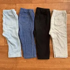 ユニクロ　レギンス　七分丈　100 ボトムス　4点セット　半ズボン