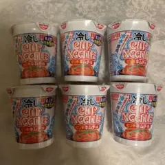 日清　冷し　カップヌードル　ピリ辛キムチ　冷水専用のサムネイル