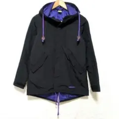 【adidas】アディダス　フード付きジャケット　ブラック パープル　M