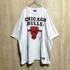 90’s シングルステッチ CHICAGO BULLS Tシャツ グレーのサムネイル