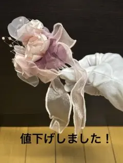 【大幅値下げ】入園式、入学式に。花束デザイン コサージュ ピンク パープル