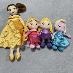 ディズニープリンセス ぬいぐるみ 4体セット