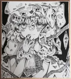 手描きイラスト フランドール・スカーレット 東方project 原画 - メルカリ