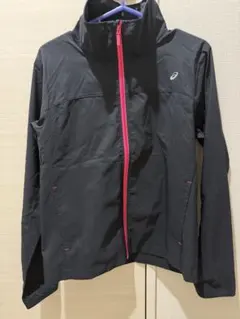 ASICS ウィンドブレーカー ブラック/ピンク