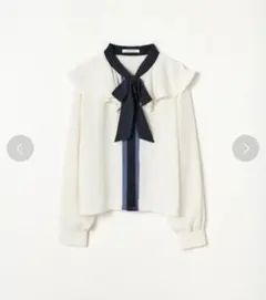 REDYAZEL / 配色ボウタイフリルブラウス