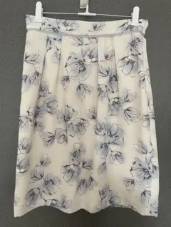 プロポーション PROPORTION 　花柄プリーツタイトスカート