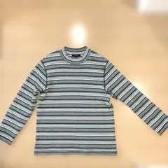 最終価格　BURBERRY ホースマーク刺繍あり　ストライプ 長袖Tシャツのサムネイル