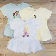 プティマイン　ディズニープリンセス　半袖Tシャツ　3枚セット