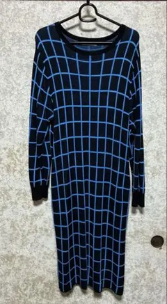 tiedeur ワンピース　レディース3L ブラック×ブルー