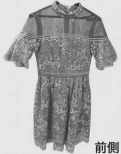 LILY BROWN 結婚式 Sサイズ 結婚式ドレス 刺繍ドレス ブルー 膝丈