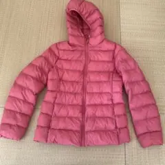 ユニクロピンクダウンジャケット150cm