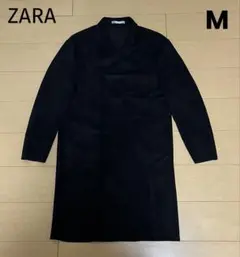 ZARA FAUX SUEDE COAT M スエード　チェスター　ロングコート