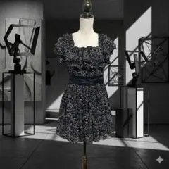 ローズバッド 星座柄 ミニワンピース チュニック フリル 地雷系 量産型 y2k