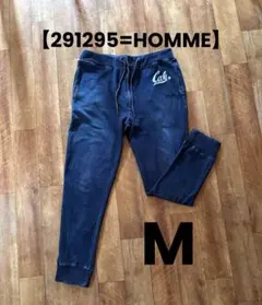 【291295=HOMME】 デニム調スウェットパンツＭ　ジョガーパンツ