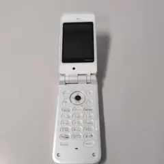 ドコモガラケーホワイト 折りたたみ式携帯電話