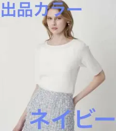み*い様 ANAYI アナイ　アセテートポリエステル半袖プルオーバー　38のサムネイル