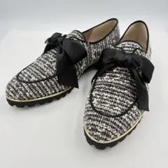 新品未使用✨Diana ツイードリボンローファー 22.5cm