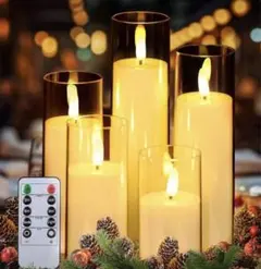 リモコン付きLEDキャンドル