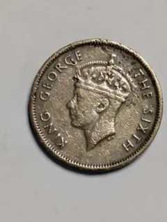 銀貨・イギリス領】1927年 海峡植民地 10セント硬貨 ジョージ5世 古銭