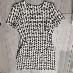 ツイード ワンピース ミニワンピース キャバドレス 韓国ワンピース