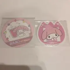 サンリオ　果汁工房　キャンペーン　コースター　マイメロディ　ナムコ　ステッカー