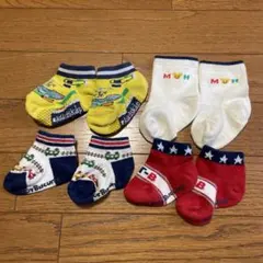 ベビー靴下 4足セット ミキハウス他