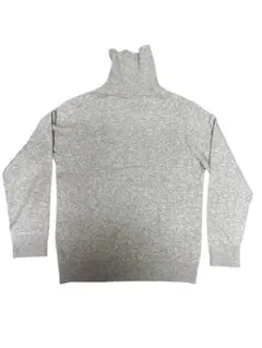 UNIQLOメンズ　タートルネック ニット　ライトグレー