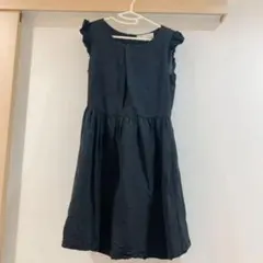 ノースリーブミニワンピース ブラック