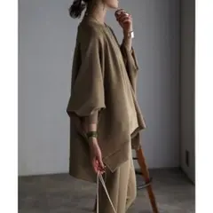 ★ ストレッチドルマンスウェット　ベージュ　ボンジュールサガンのサムネイル