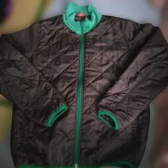 Puma キルティング ジャケット 黒・緑