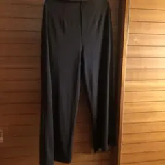 ユニクロ　ブラックワイドパンツ ストレッチ素材XLサイズ