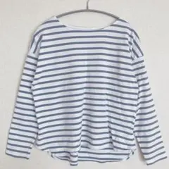 スクロール 【M】ボートネック ボーダー カットソー シンプル カジュアル 人気