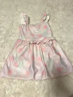 ハート柄ワンピース水着 サイズ120