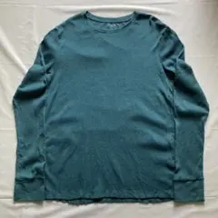 00s サーマル ワッフル カットソー 長袖 Tシャツ 古着 グランジ L