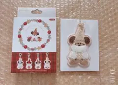 ディズニー リルリンリン クリスマス2025 キーチェーン ベージュ