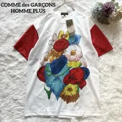 希少 新品タグ付 コムデギャルソン フラワープリントTシャツ AD2016のサムネイル
