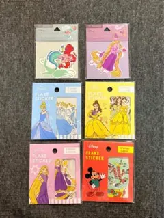 Disney(ディズニー) フレークステッカーセット 6種 まとめ売り
