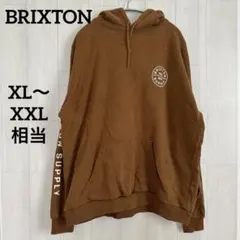 ブリクストン BRIXTON パーカー フーディ ロゴ L 茶 綿 プルオーバーのサムネイル