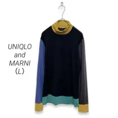 ユニクロ×マルニ ヒートテックタートルネックTシャツ 長袖 カラフルタートル