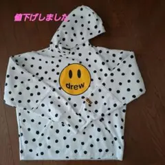 drew 水玉模様 フード付きパーカー