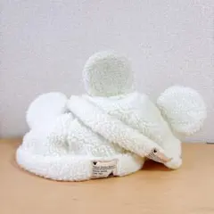 ディズニー　ボアキャップ　2個セット　ホワイト　白　帽子　ミッキー　もこもこ