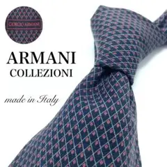 【極美品】ARMANI COLLEZIONI ネクタイ 新品同様 希少品 赤 黒