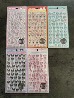 【正規品】ボンボンドロップシール　サンリオミニ　5枚セット