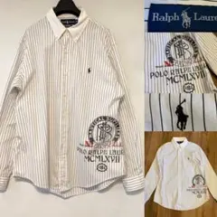Ralph Lauren CUSTOM FIT 長袖 シャツ　ストライプシャツ