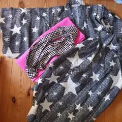星柄コットン浴衣110