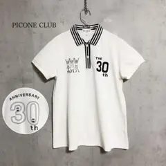 ピッコーネクラブ 【30周年記念】ポロシャツ ゴルフウェア ホワイト レディースのサムネイル